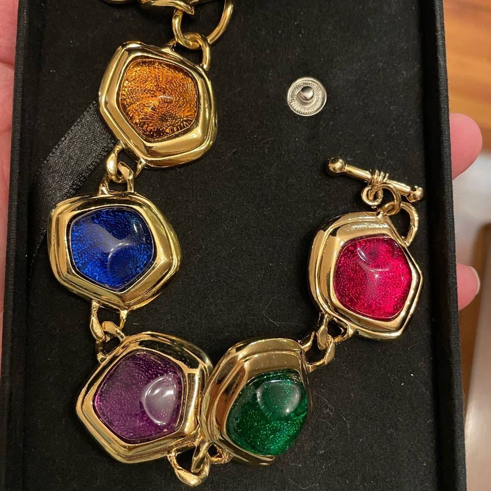 Vintage jewelry 1 set, including necklace , bracelet, earrings, 3pc set